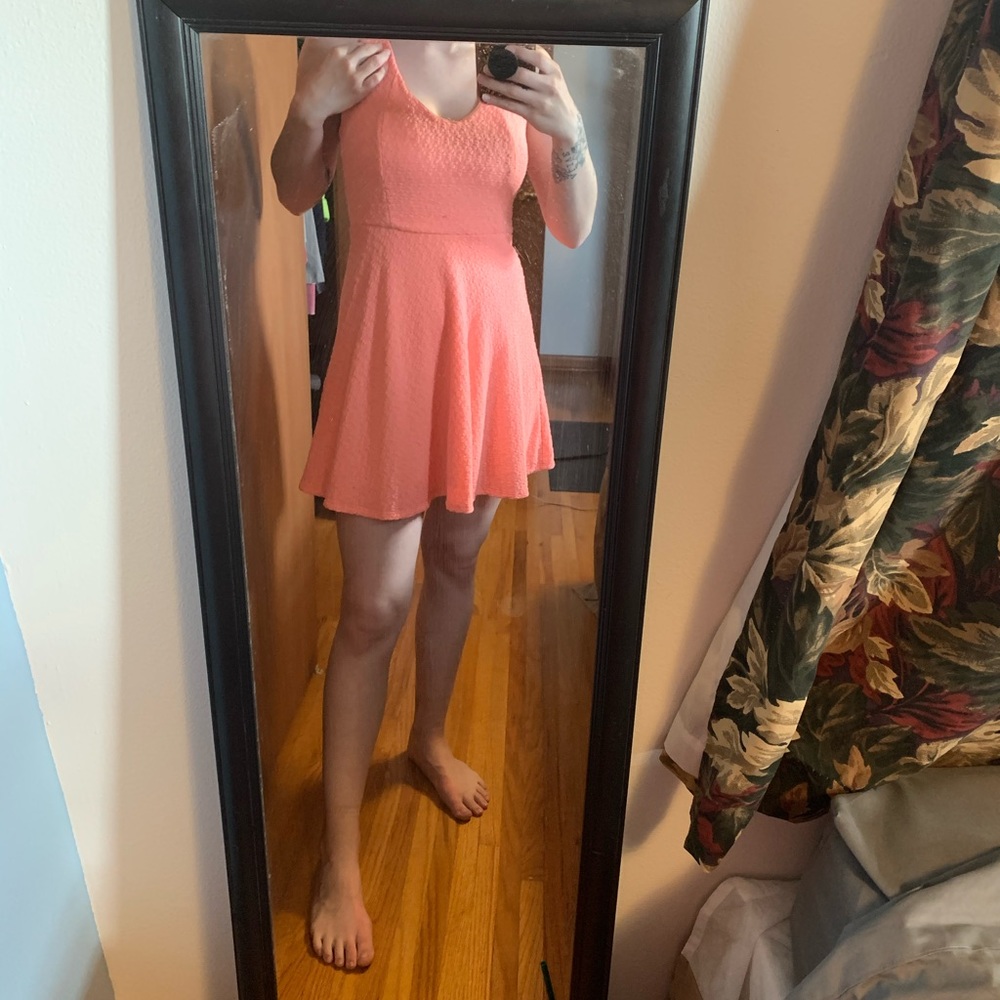 Peachy pink dress